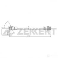 Тормозной шланг ZEKKERT 1440204838 762 6N4 BS-9411