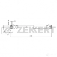 Тормозной шланг ZEKKERT E6J MZAQ BS-9401 1440204846