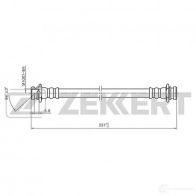 Тормозной шланг ZEKKERT 1440204852 BS-9394 3FA POJ