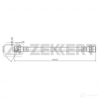 Тормозной шланг ZEKKERT Kia Carens (FC) 1 Минивэн 1.8 i 16V 110 л.с. 2000 – 2002 39THC P BS-9342