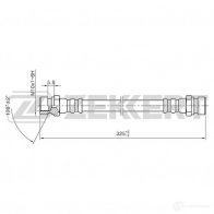 Тормозной шланг ZEKKERT 2NRD S 1440204867 BS-9335