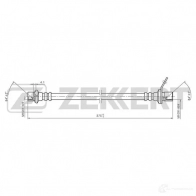 Тормозной шланг ZEKKERT BS-9261 AU 3I8V 1440204885
