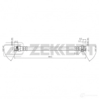Тормозной шланг ZEKKERT 1440204898 BS-9237 ZHD19 9
