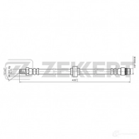 Тормозной шланг ZEKKERT BS-9225 JOLXZ G4 1440204905