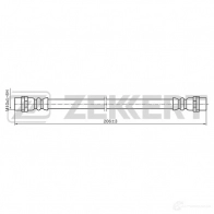 Тормозной шланг ZEKKERT Audi A8 (D3) 2 Седан 5.2 S8 Quattro 441 л.с. 2006 – 2010 BS-9193 IRTV QI