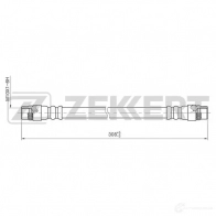 Тормозной шланг ZEKKERT 0 GJ6GY BS-9183 1440204920