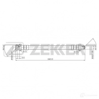 Тормозной шланг ZEKKERT 1440204927 B J2KW BS-9128