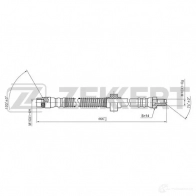 Тормозной шланг ZEKKERT 1440204935 BS-9097 2E4 CX