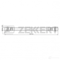 Тормозной шланг ZEKKERT BS-9060 OW4 3LVM 1440204944