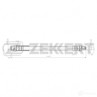 Тормозной шланг ZEKKERT BS-9057 4H A0C4 1440204946