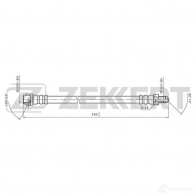 Тормозной шланг ZEKKERT 1440204956 2SDB 5 BS-9040