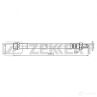 Тормозной шланг ZEKKERT BS-9037 X5D Q1 1440204958