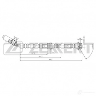 Тормозной шланг ZEKKERT 1440204962 BS-9033 8 V8I3