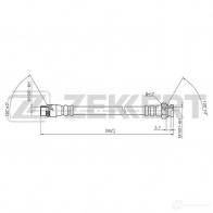 Тормозной шланг ZEKKERT H3 XAR Peugeot 307 1 (3H, PF2) Универсал SW 2.0 HDI 110 107 л.с. 2002 – 2009 BS-9021