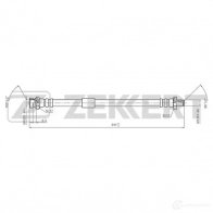 Тормозной шланг ZEKKERT BS-9016 Mitsubishi Lancer 10 (CZ4A) Седан 1.8 140 л.с. 2010 – наст. время 0YNMP A