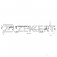 Тормозной шланг ZEKKERT BS-9002 EAXKFP O 1440204977