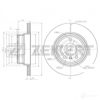 Тормозной диск ZEKKERT CEIM0 G7 BS-6591 Bmw X5 (E53) 1 Внедорожник 4.8 is 360 л.с. 2004 – 2006