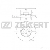 Тормозной диск ZEKKERT P16 8YP 1440205057 BS-6520
