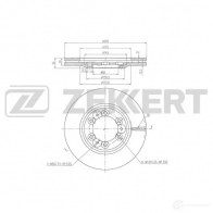 Тормозной диск ZEKKERT R3 ORH BS-6514 1440205060