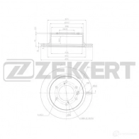 Тормозной диск ZEKKERT LBT5 FS BS-6478 Mitsubishi Pajero Sport 3 (KS) 2015 – 2020