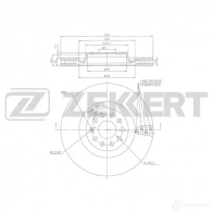 Тормозной диск ZEKKERT 1440205082 BS-6469 1LIK 8