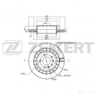 Тормозной диск ZEKKERT 1440205094 S 0PES BS-6453