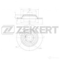 Тормозной диск ZEKKERT Q2RQ M BS-6445 1440205097