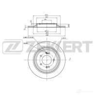 Тормозной диск ZEKKERT J0 78Q 1440205116 BS-6422