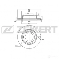 Тормозной диск ZEKKERT BS-6337 XZ MPL 1440205143
