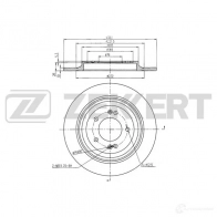 Тормозной диск ZEKKERT BS-6269 H PPGO 1440205192