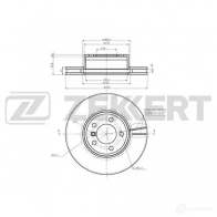 Тормозной диск ZEKKERT BS-6212 B FB0H 1440205236