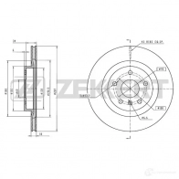 Тормозной диск ZEKKERT 5Y OEAP 1440205237 BS-6211
