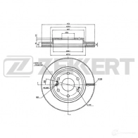 Тормозной диск ZEKKERT X1FMPP G BS-6201 1440205249