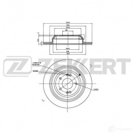 Тормозной диск ZEKKERT BS-6183 U8GAU OY 1440205263