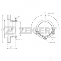 Тормозной диск ZEKKERT EZJL CXW 1440205289 BS-6152