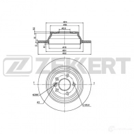 Тормозной диск ZEKKERT 1440205294 BS-6143 E MLR2JB