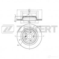 Тормозной диск ZEKKERT BS-6118 5IPC V8 1440205312