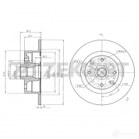 Тормозной диск ZEKKERT BS-6089 G8V YY3 1440205334
