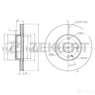Тормозной диск ZEKKERT BS-6020 L82C YS Mazda MX-5