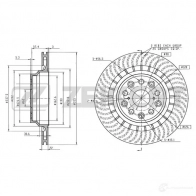Тормозной диск ZEKKERT S1WKRI W BS-6006 Lexus LS