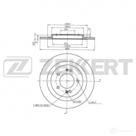 Тормозной диск ZEKKERT CXB4Q8 8 BS-5996 1440205417