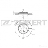 Тормозной диск ZEKKERT BS-5995 1440205418 0 NNKZ8