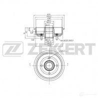 Тормозной барабан ZEKKERT 3 WH129G 1440205428 BS-5986