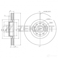 Тормозной диск ZEKKERT BSWQK 1 BS-5976 1440205437