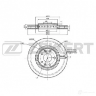 Тормозной диск ZEKKERT J4MRX 5O Renault Grand Scenic (R9) 4 Минивэн 1.6 dCi 160 160 л.с. 2016 – 2024 BS-5975