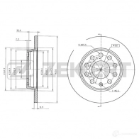 Тормозной диск ZEKKERT BS-5932 Audi A4 (B7) 3 Кабриолет 2.4 170 л.с. 2002 – 2005 5S 3LZR