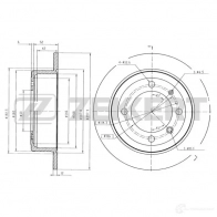 Тормозной диск ZEKKERT Chevrolet Epica BS-5897 G 3TNXW