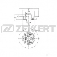 Тормозной диск ZEKKERT 1440205515 BS-5878 3 IIA2R