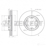 Тормозной диск ZEKKERT 1275159601 BS-5815 F58 3C