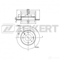 Тормозной диск ZEKKERT 4317219 BS-5790 H181 D